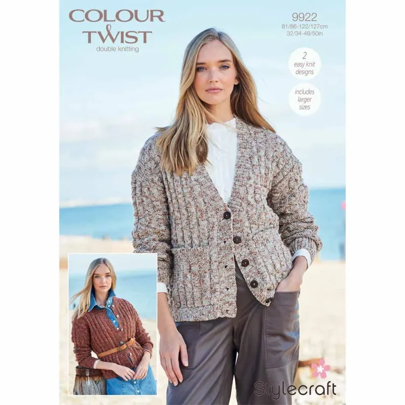 stylecraft colour twist dk cardigans