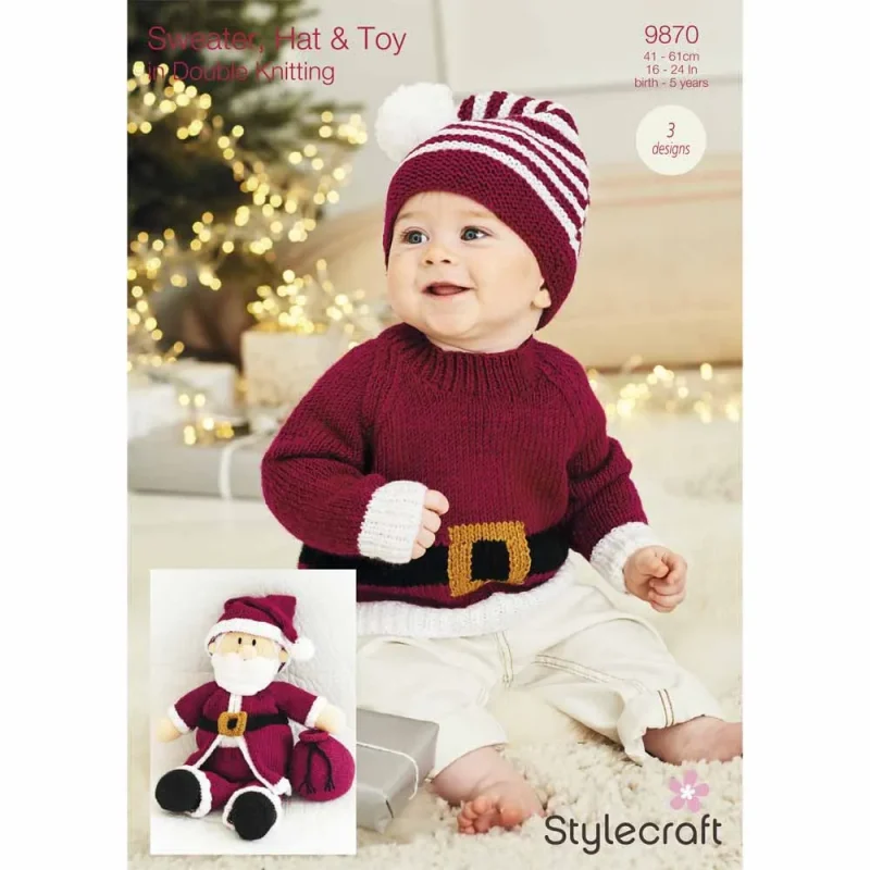 stylecraft dk digital sweater hat toy pattern 9870