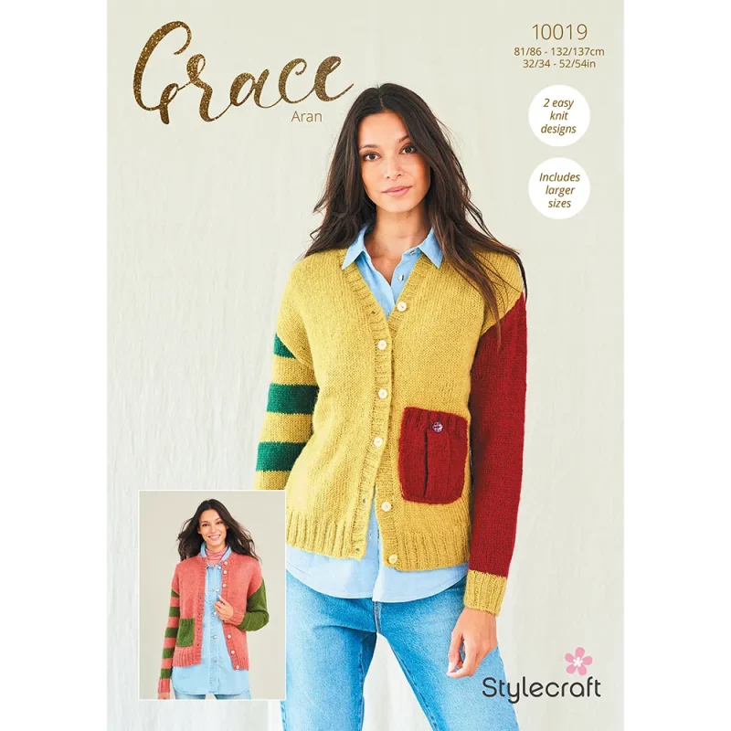 stylecraft grace aran cardigans collection