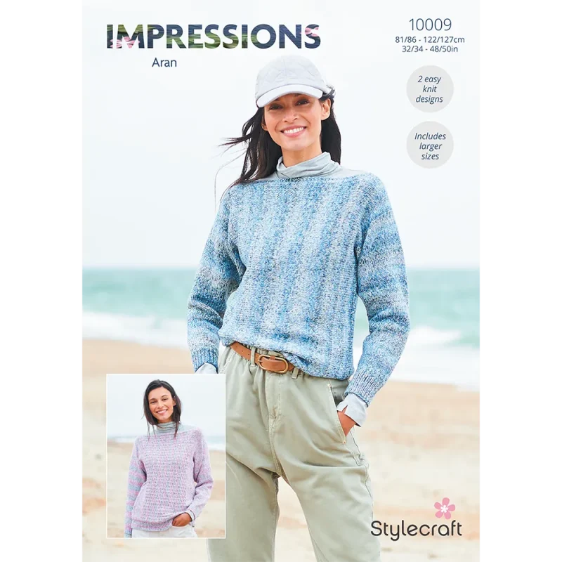 stylecraft impressions aran sweaters digital edition 10009