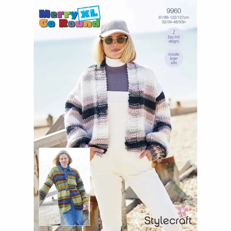 stylecraft merry go round xl cardigan pattern digital 9960