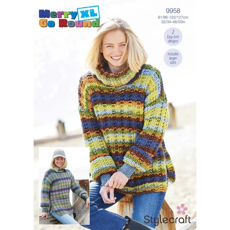 stylecraft merry go round xl sweaters