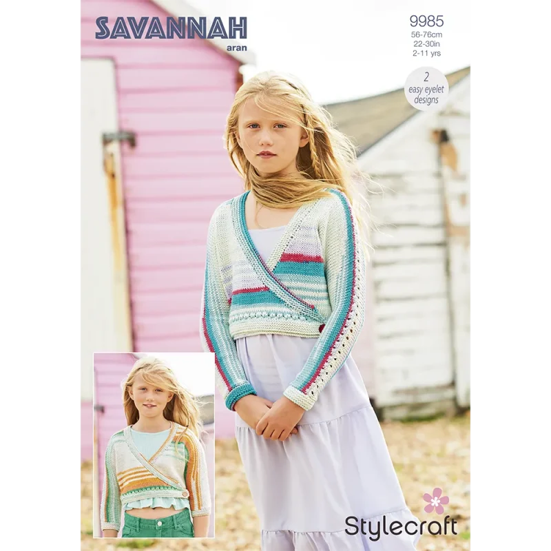 stylecraft savannah aran yarn cardigans