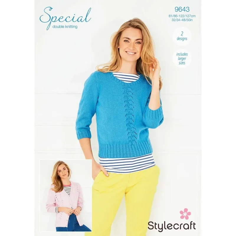 stylecraft special dk digital sweater cardigan pattern