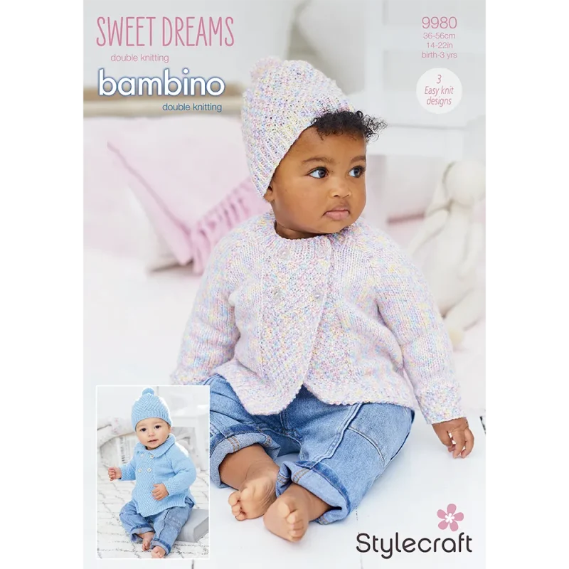 stylecraft sweet dreams bambino dk digital pattern 9980 jackets hat