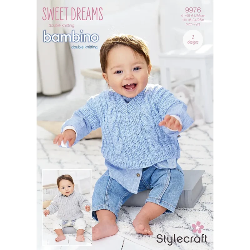 stylecraft sweet dreams bambino dk sweater and tank top set