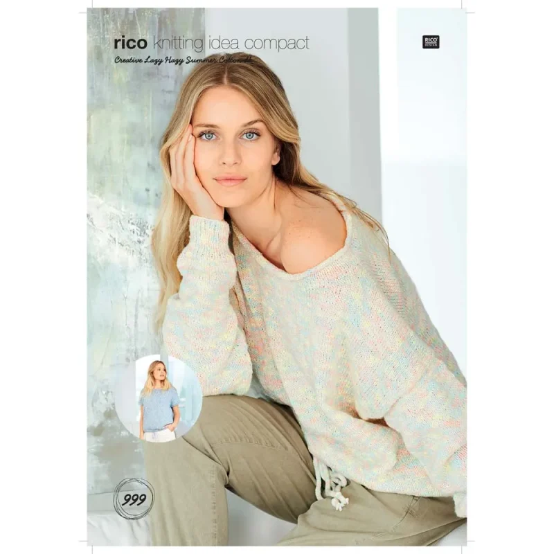 summer cotton dk sweater top rico creative lazy hazy digital 999