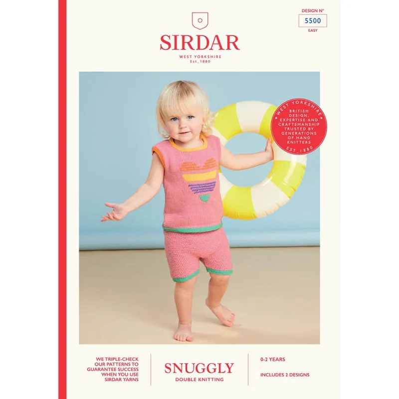 summer days lightweight shorts set sirdar snuggly dk