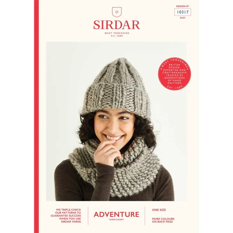 super chunky hat cowl pattern digital edition 10317