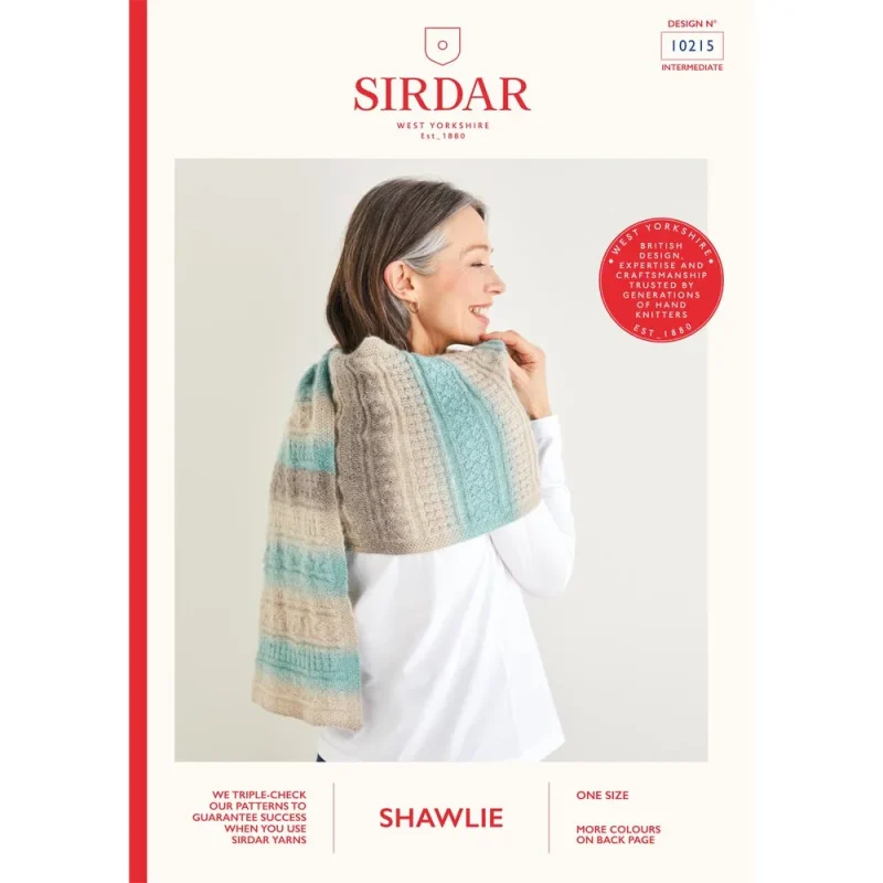 textured wrap shawl in sirdar shawlie