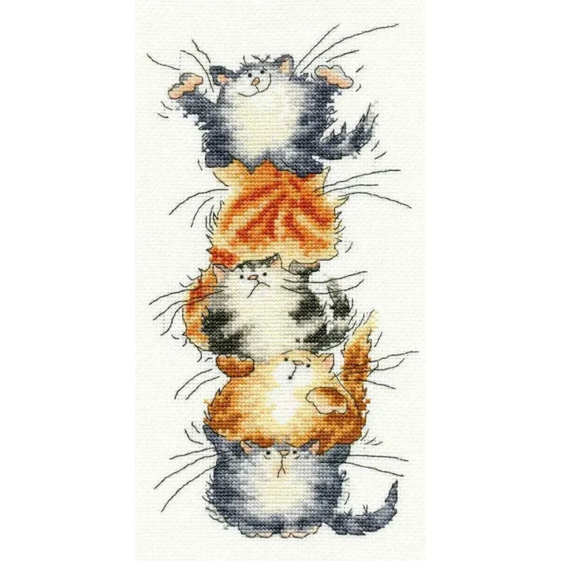 top cat cross stitch kit for beginners