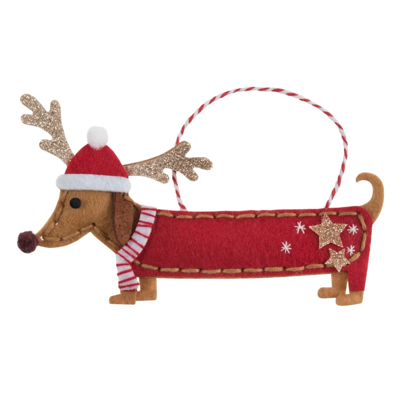 trimits dachshund felt decoration kit for holidays scaled