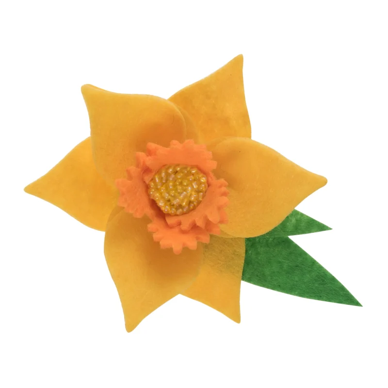 trimits daffodil brooch felt decoration kit scaled