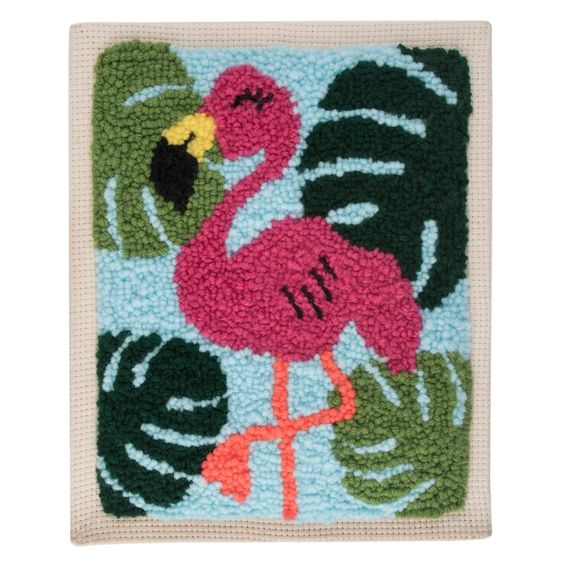 trimits flamingo punch needle frame kit scaled