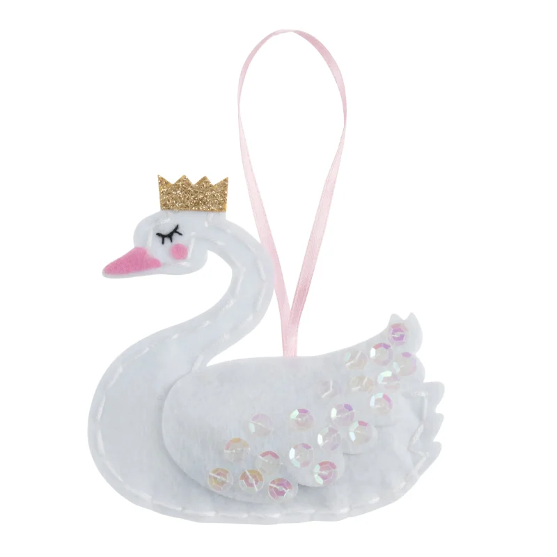 trimits swan crown felt craft kit scaled