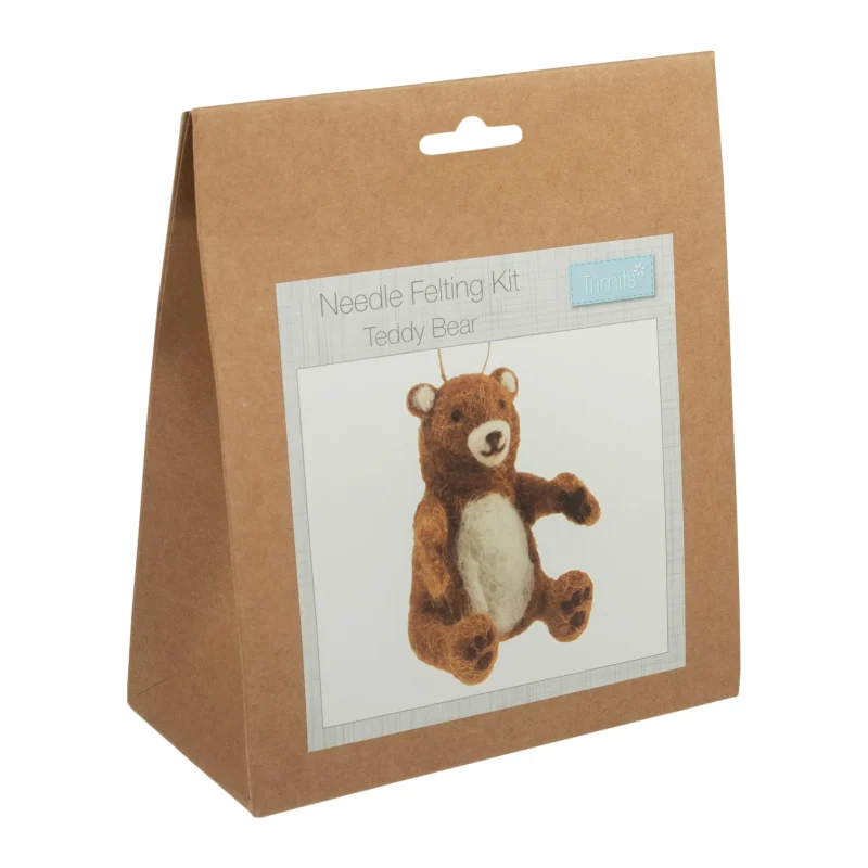 trimits teddy bear needle felting kit