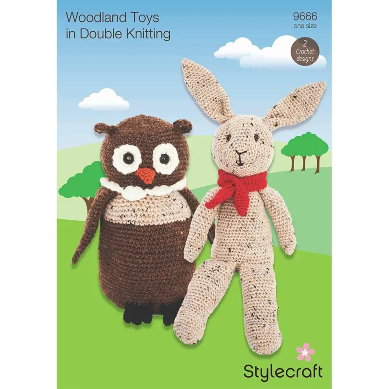 woodland animal toys in stylecraft life dk by emma varnam